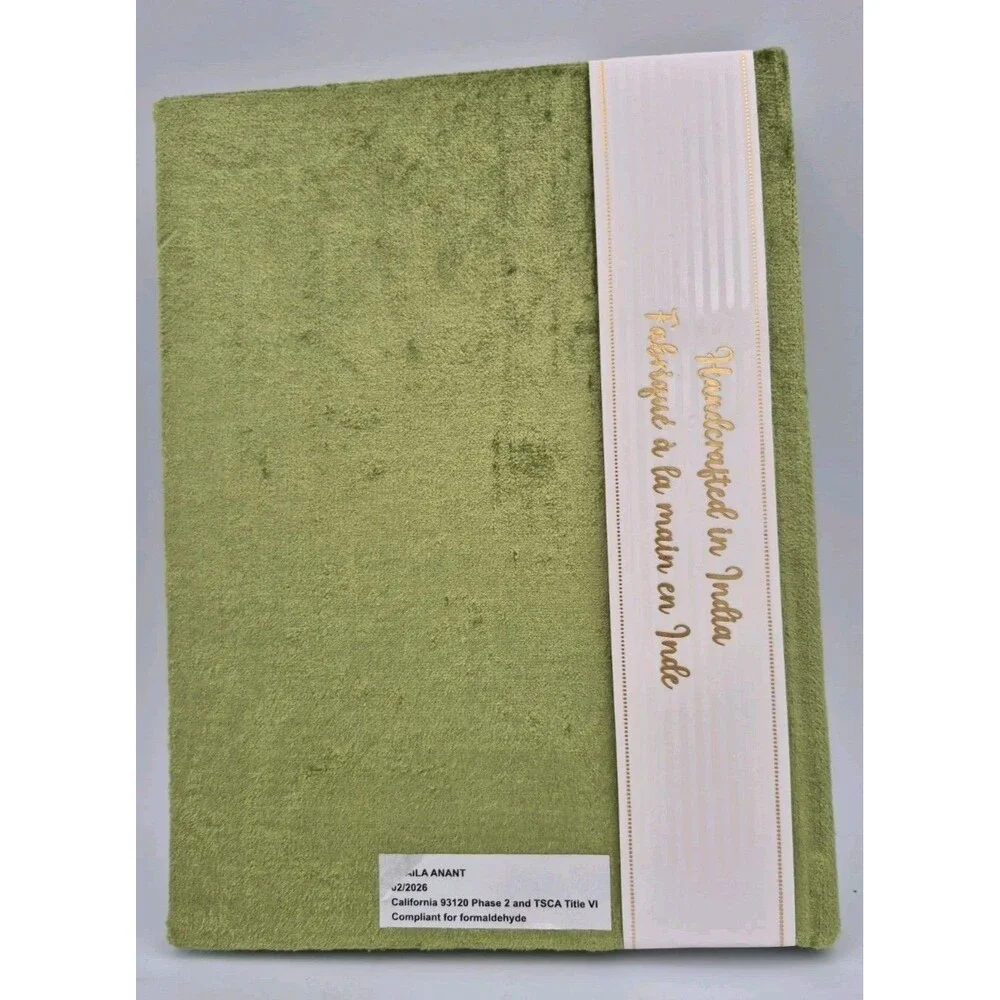 Handcrafted Beaded Embroidered Blank Journal Floral Velvet Handmade